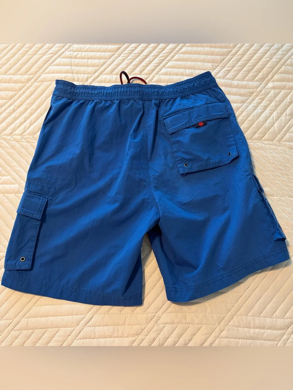 Cremieux- Men's Blue Cargo Swim Trunks Size M